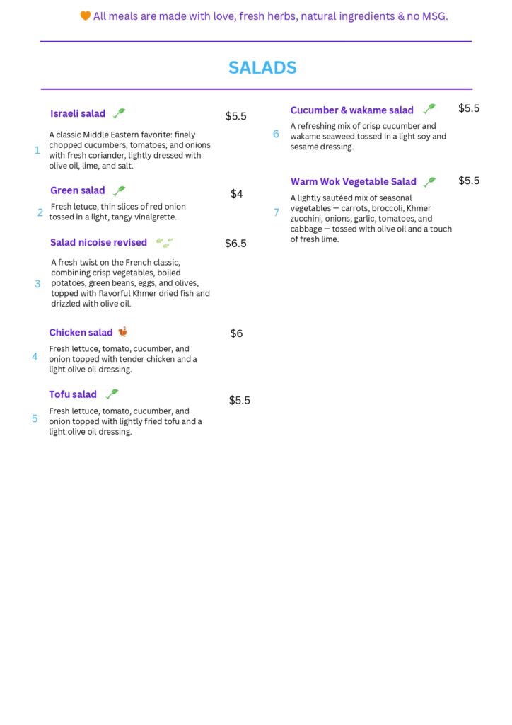 Surya Kep Worldwide Kitchen - Menu page-7